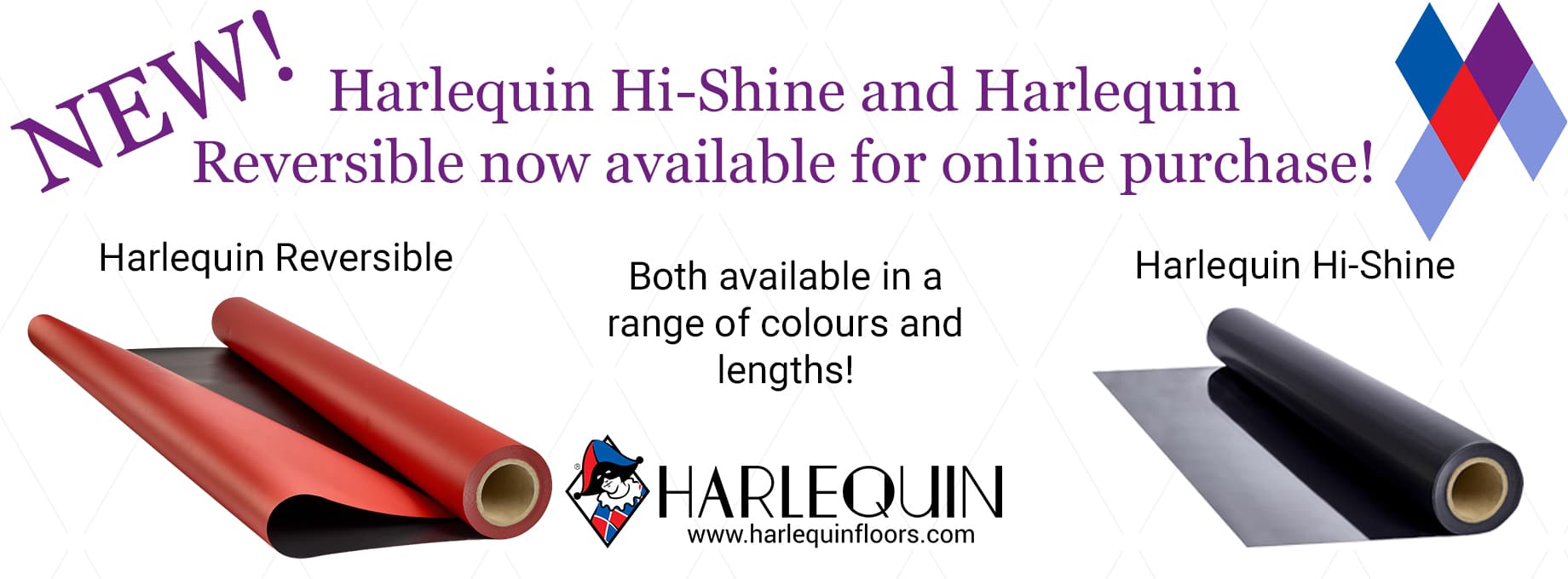 Vinyl rolls now available on the Harlequin Online Shop