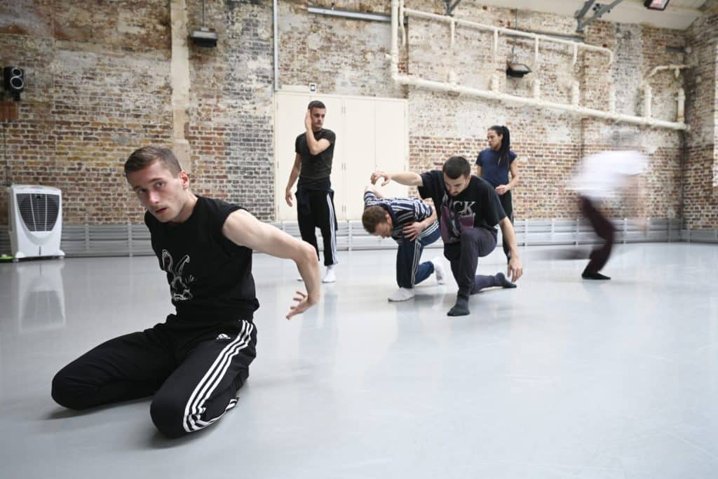 BalletBoyz dancers photographer George Piper | Professional Sprung & Vinyl Dance Floors | Harlequin Floors
