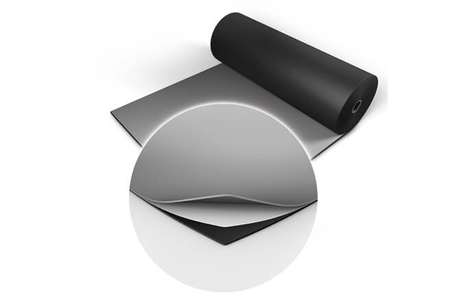 Harlequin reversible vinyl flooring, black and grey